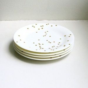 5 Modernist Sasaki Plates Vignelli Design 1985 and 1 made in Japan bowl